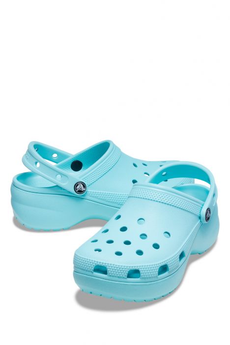 Crocs 206750 Classic Platform Kadın Sandalet 36-40 4SS Pure Water - Beyaz