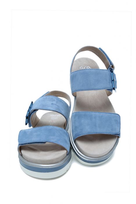 21003 Ara Shoes Malaga Kadın Süet Sandalet 36-41 COOLBLUE - 14