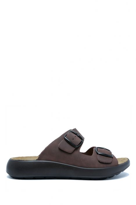 21501 Ara Shoes Piero Çift Bantlı Erkek Terlik 40-45 MORO - 04M