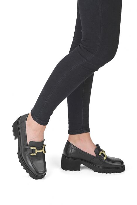 21504 Ara Shoes Paris-Sport Kadın Deri Loafer 3.5-7.5 01 CLUBCALF , BLACK
