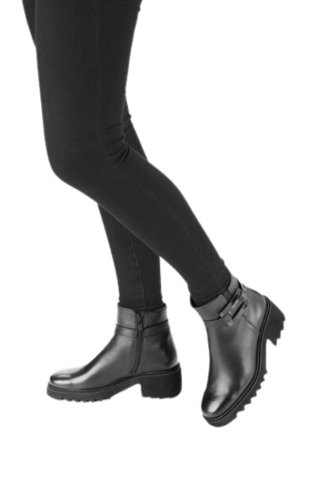 21531 Ara Shoes Paris-Sport Kadın Deri Bot 3.5-7.5 01 CLUBCALF , BLACK