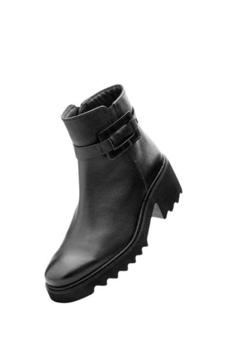 21531 Ara Shoes Paris-Sport Kadın Deri Bot 3.5-7.5 01 CLUBCALF , BLACK