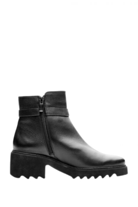 21531 Ara Shoes Paris-Sport Kadın Deri Bot 3.5-7.5 01 CLUBCALF , BLACK