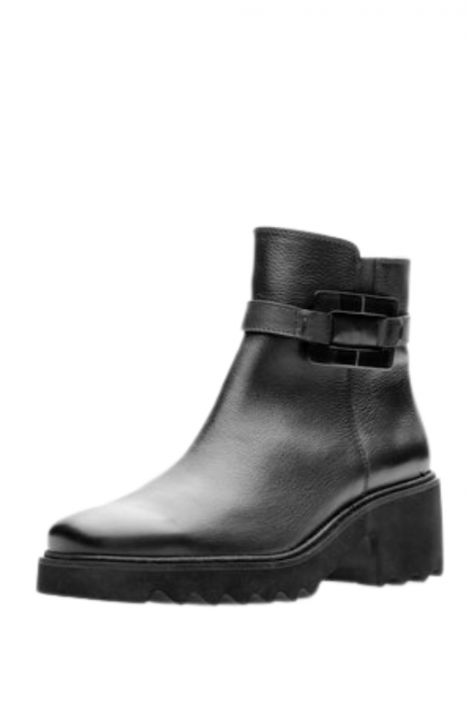 21531 Ara Shoes Paris-Sport Kadın Deri Bot 3.5-7.5 01 CLUBCALF , BLACK