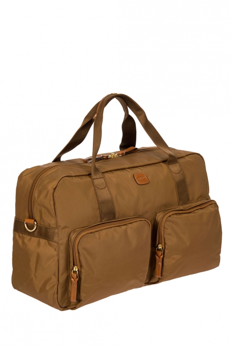 2192 Bric's X-Travel Seyahat Çantası 46x24x22 cm Taba / Leather