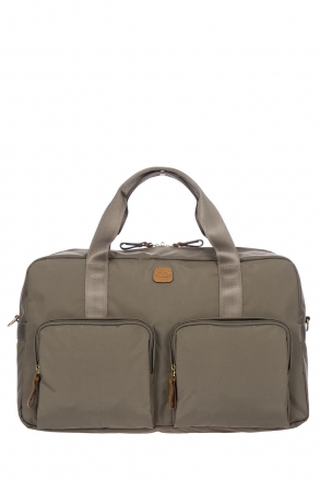 2192 Bric's X-Travel Seyahat Çantası 46x24x22 cm Gri / Mud