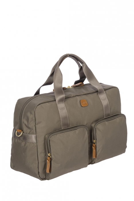 2192 Bric's X-Travel Seyahat Çantası 46x24x22 cm Gri / Mud