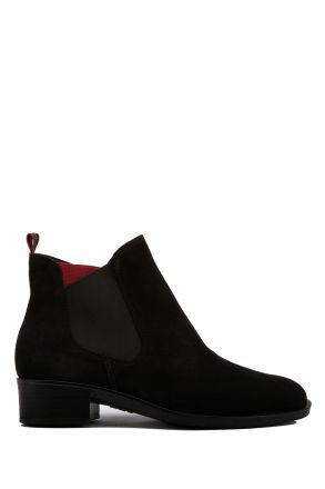 22233 Ara Shoes Kadın Topuklu Süet Bot 4.0-6.5 VELOUR,BLACK - 61VB