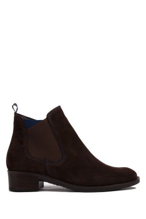 22233 Ara Shoes Kadın Topuklu Süet Bot 4.0-6.5 VELOUR,MORO - 64VM