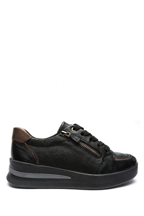23301 Ara Shoes Lazio Kadın Deri Ayakkabı 3.5-7.5 SCHWARZ MORO - 01