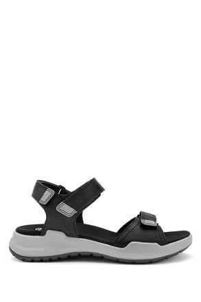 23502 Ara Shoes Motion Kadın Yürüyüş Sandaleti 36-41 01 SCHWARZ,DUSTY