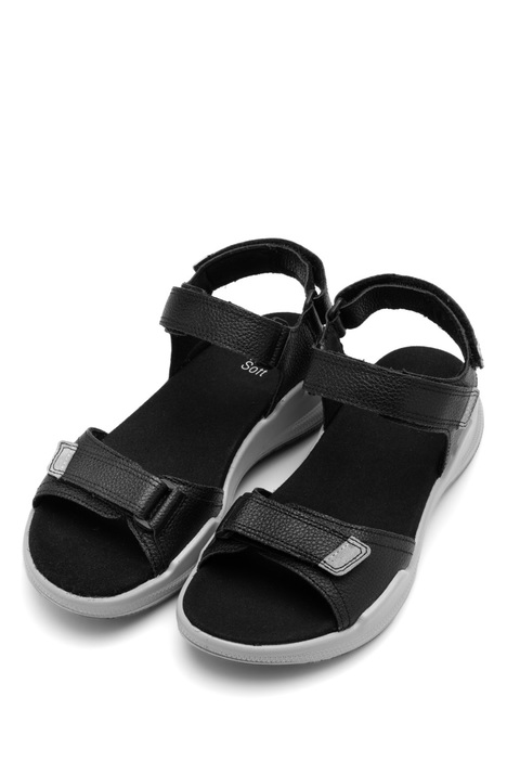 23502 Ara Shoes Motion Kadın Yürüyüş Sandaleti 36-41 01 SCHWARZ,DUSTY