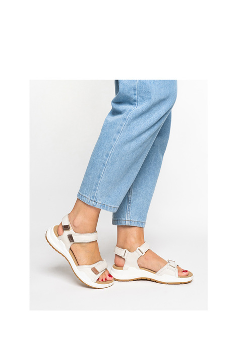 23502 Ara Shoes Motion Kadın Yürüyüş Sandaleti 36-41 09 CREAM,MOUSSE,MOCCA