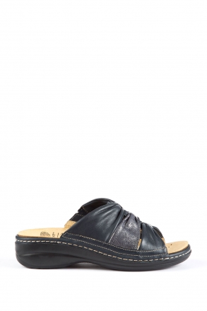 23645 Scholl Bixa Kadın Terlik 35-42 Lacivert / Navy Blue