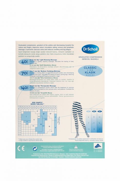 2396 Scholl 40 Den.Külotlu Dinlendirici Çorap Siyah / Nero