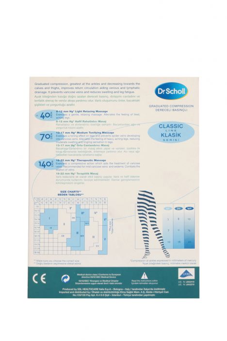 2398 Scholl 140 Den. Külotlu Varis Çorabı Siyah / Nero