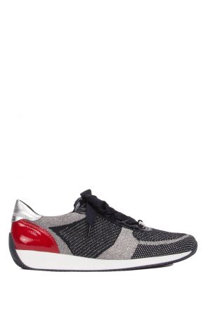 24027 Ara Shoes Kadın Spor Ayakkabı 3.5-8.0 METALLIC-BLAU-SILBER/NAVY-ROSSO - 38MN