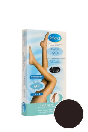2409 Scholl 40 Den.Kısa Dinlendirici Çorap Siyah / Nero