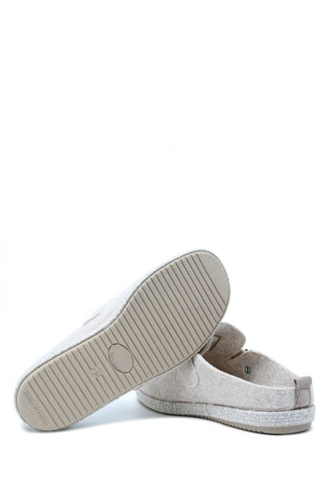 241010 Kifidis Home Kadın Keçe Ev Terliği 36-41 Bej/Beige