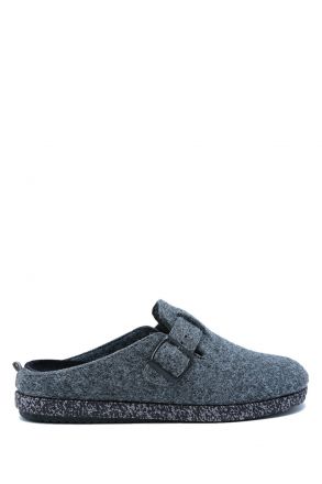 241011 Kifidis Home Erkek Keçe Ev Terliği 40-46 Gri/Grey