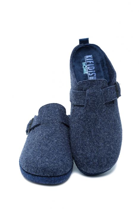 241011 Kifidis Home Erkek Keçe Ev Terliği 40-46 Lacivert/Navy