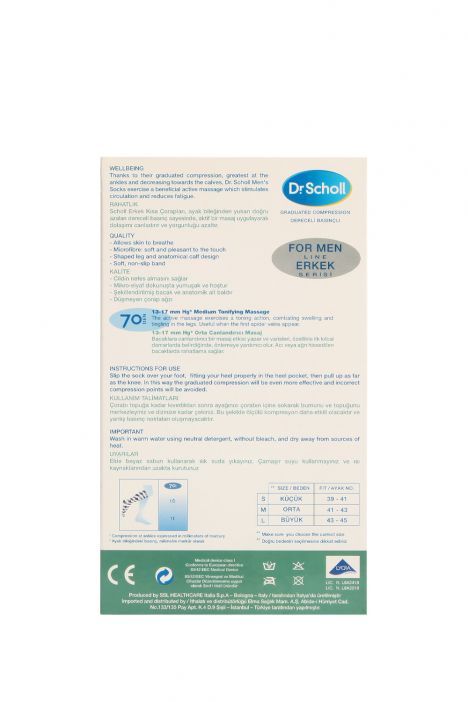 2416 Scholl 70 Den. Erkek Çorabı Antrasit / Anthracite