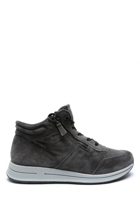 24808 Ara Shoes Kadın Deri Bot 4.0-7.0 VELOUR,GRAPHITE -10