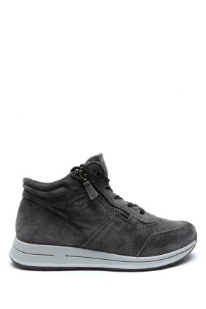 24808 Ara Shoes Kadın Deri Bot 4.0-7.0 VELOUR,GRAPHITE -10