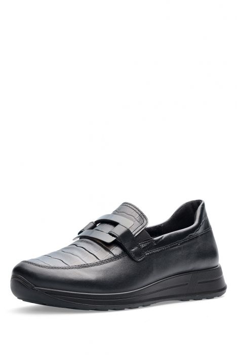 24822 Ara Shoes Osaka Kadın Deri Yürüyüş Ayakkabısı 3.5-7.5 11 SOFTCALF,SOFTKROKO, BLACK