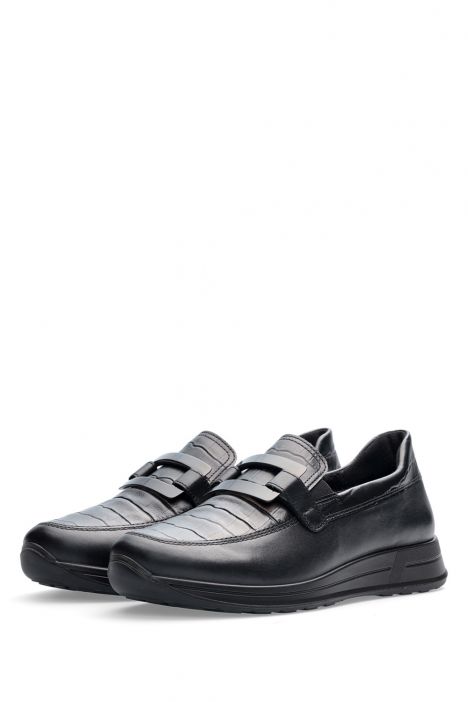 24822 Ara Shoes Osaka Kadın Deri Yürüyüş Ayakkabısı 3.5-7.5 11 SOFTCALF,SOFTKROKO, BLACK