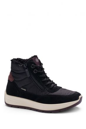 25106 Ara Shoes New York Gore-Tex Kadın Bot 3.5-7.5 01 HY-VELOUR,HY-SNOWSOFT , SCHWARZ,AMARONE