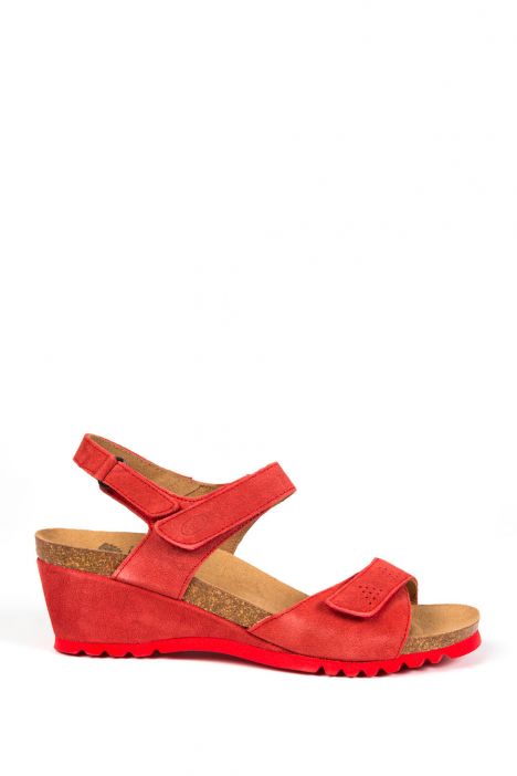 25417 Nisela Scholl Kadın Terlik 35-41 Kırmızı / Red
