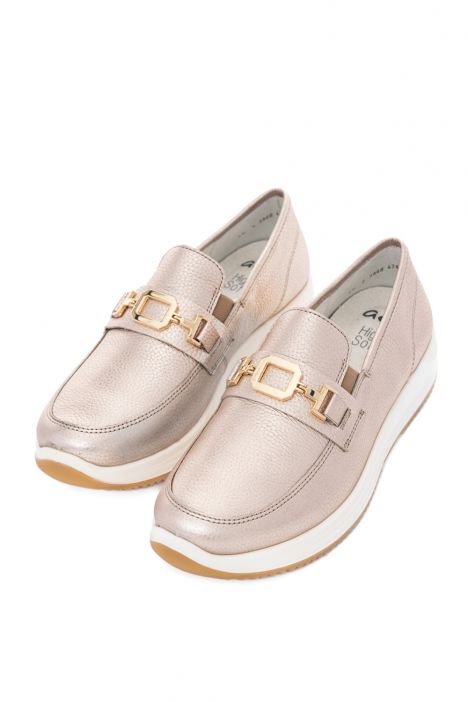 25528 Ara Shoes Osaka Kadın Deri Anatomik Ayakkabı 3.5-7.5 08 GAUCHOSOFT-MET , SAND