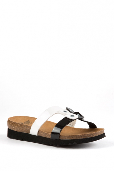 25728 Scholl Ikela Kadın Terlik 35-41 BLACK-WHITE