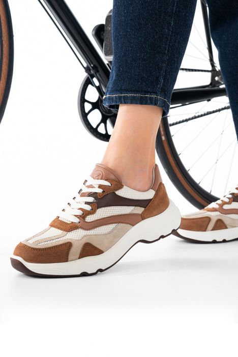 25804 Ara Shoes Boston Kadın Yürüyüş Ayakkabısı 36-41 03 MOUSSE,BEACH,CREAM,MOCCA