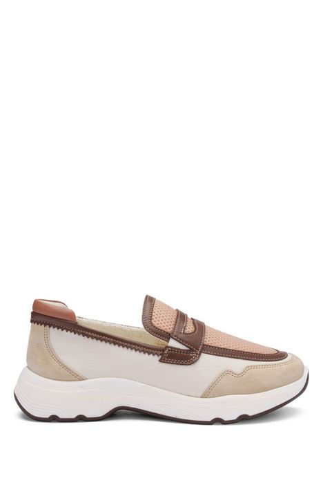 25808 Ara Shoes Boston Kadın Loafer 36-41 08 BEACH,CREAM,MOCCA,MOUSSE