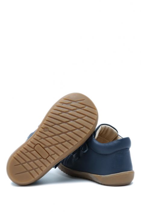 25W030 Kifidis-Kids İlk Adım Unisex Çocuk Deri Ayakkabı 19-24 Lacivert Deri