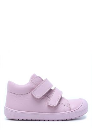 25W030 Kifidis-Kids İlk Adım Unisex Çocuk Deri Ayakkabı 19-24 Pembe Deri