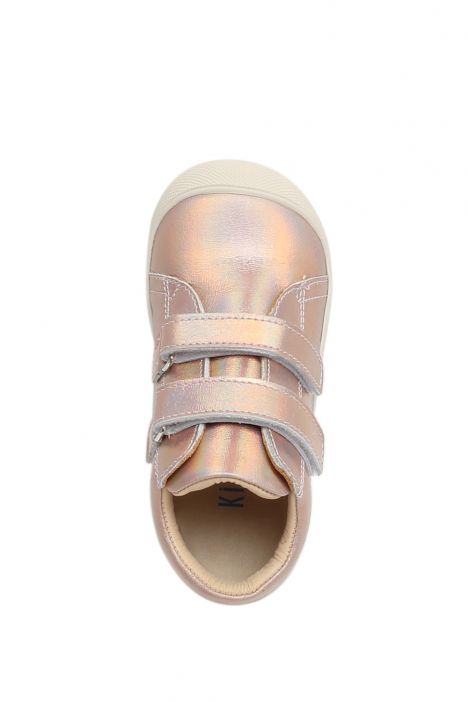 25W030 Kifidis-Kids İlk Adım Unisex Çocuk Deri Ayakkabı 19-24 Pembe Hologram