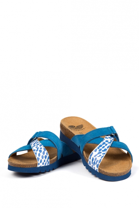 26077 Scholl Alanya Kadın Terlik 35-41 Mavi / Blue