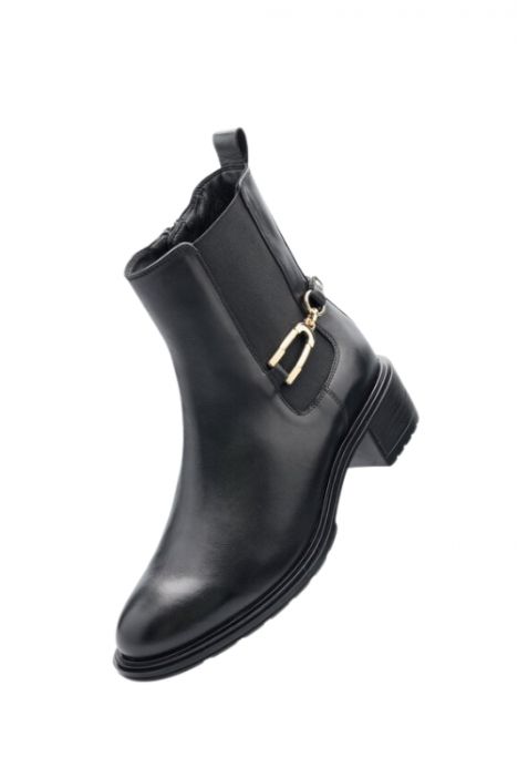 26104 Ara Shoes Parker Kadın Deri Bot 3.5-7.5 01 COUNTRY , BLACK