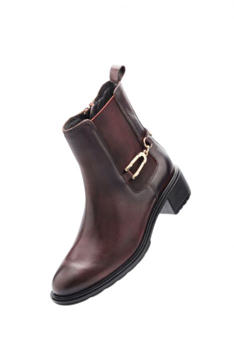 26104 Ara Shoes Parker Kadın Deri Bot 3.5-7.5 03 COUNTRY , CACAO