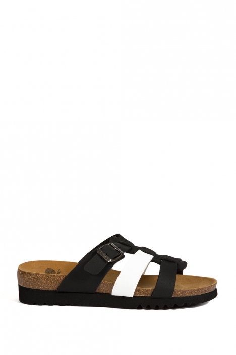 26520 Scholl Kalea Kadın Terlik 35-41 BLACK-WHITE