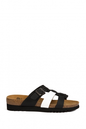 26520 Scholl Kalea Kadın Terlik 35-41 BLACK-WHITE