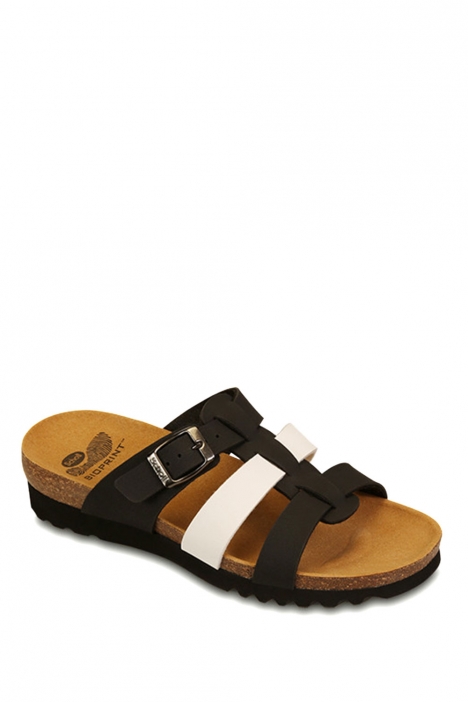 26520 Scholl Kalea Kadın Terlik 35-41 BLACK-WHITE