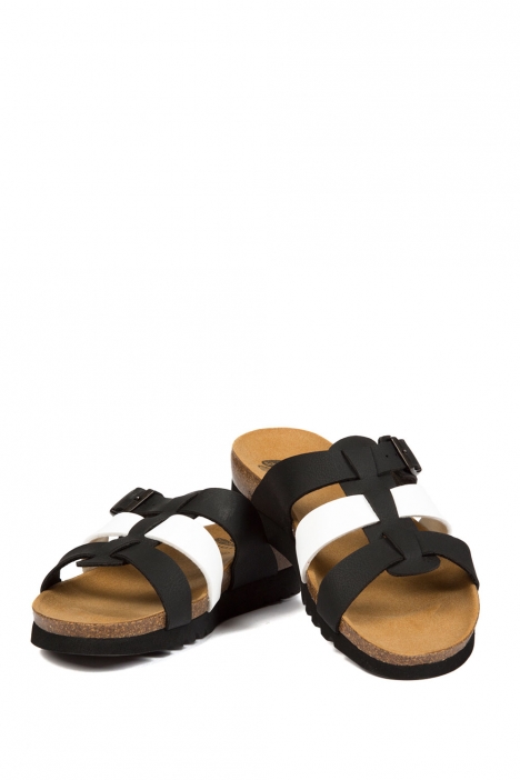 26520 Scholl Kalea Kadın Terlik 35-41 BLACK-WHITE