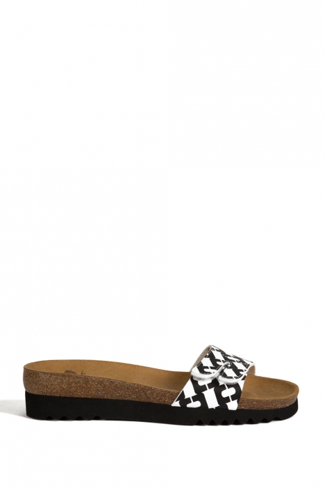 26532 Scholl Luwin Kadın Terlik 35-41 BLACK-WHITE