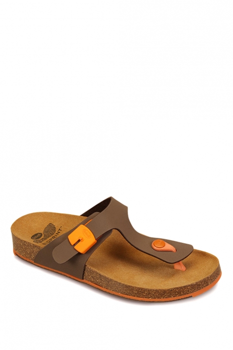 26721 Scholl Spikey S5 Kadın Terlik 35-41 BROWN/ORANGE