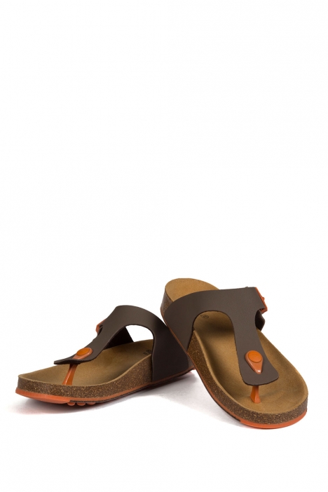 26721 Scholl Spikey S5 Kadın Terlik 35-41 BROWN/ORANGE