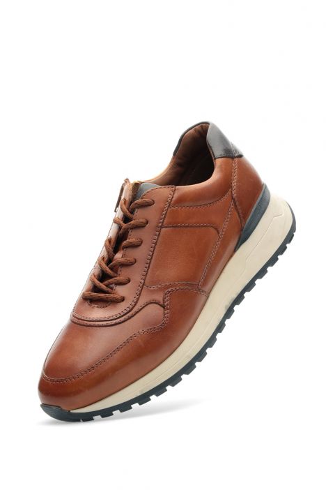26801 Ara Shoes Meo Erkek Deri Sneaker Ayakkabı 40-46 04 H-CRUSTYCALF,H-WAXYCALF , COGNAC